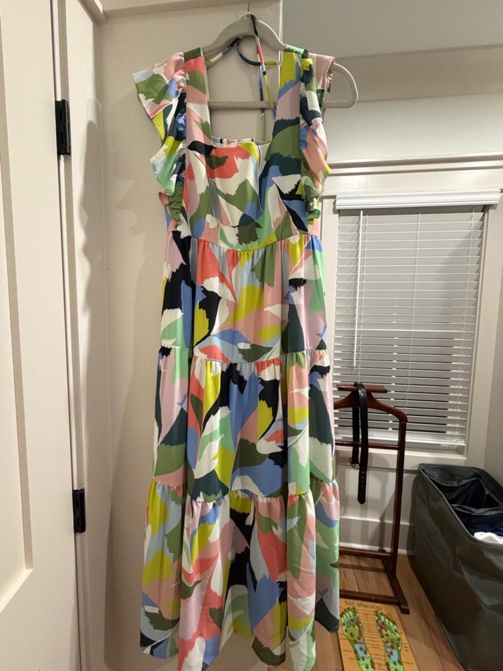 CROSBY by Mollie Burch Multicolor Abstract Tiered Maxi Dress